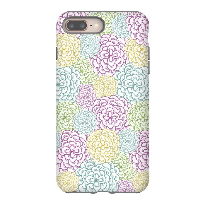 iPhone 8 plus StrongFit Dahlia by TracyLucy Designs