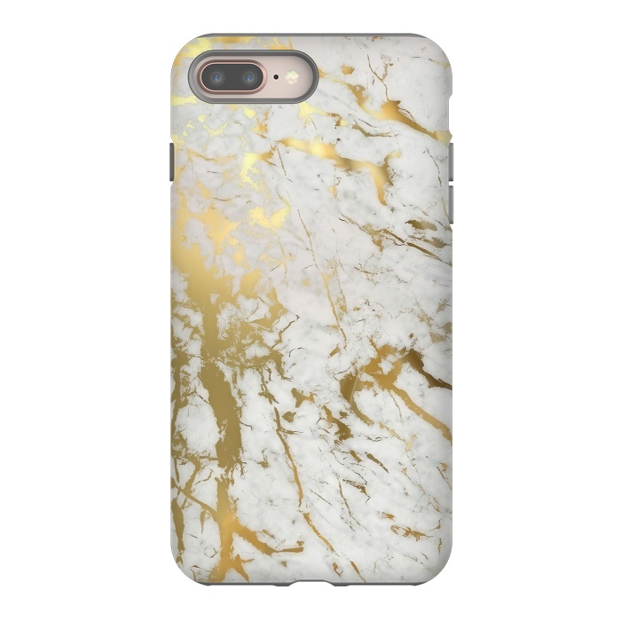 iPhone 8 plus StrongFit Gold Marble by M.O.K.