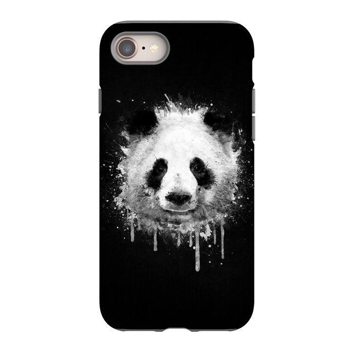 Panda Portrait in Black White