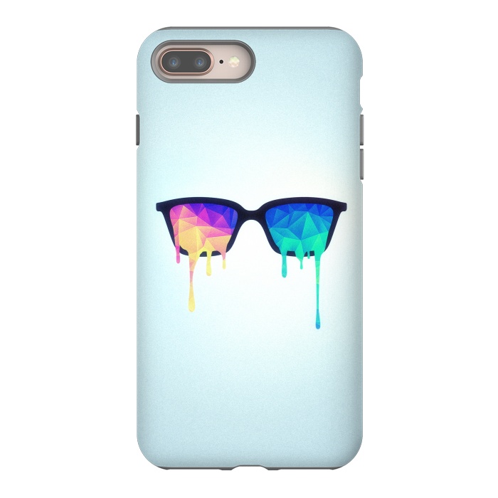 iPhone 8 plus StrongFit Psychedelic Nerd Glasses with Melting lsdtrippy by Philipp Rietz
