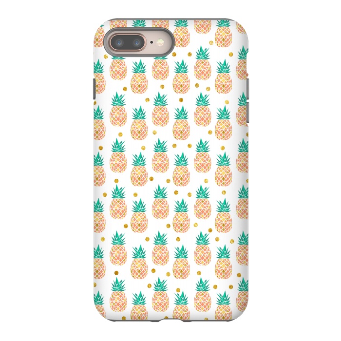 iPhone 8 plus StrongFit Pineapples by Leska Hamaty