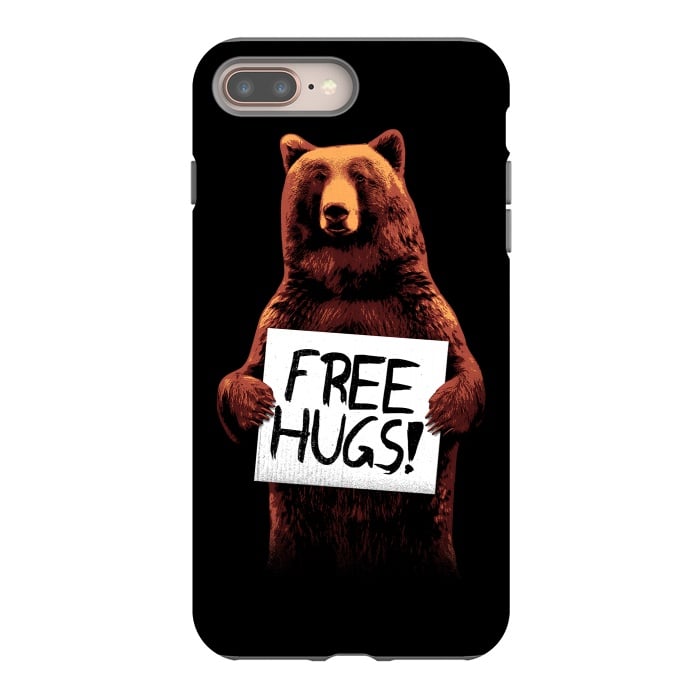 iPhone 8 plus StrongFit Free Hugs by Mitxel Gonzalez