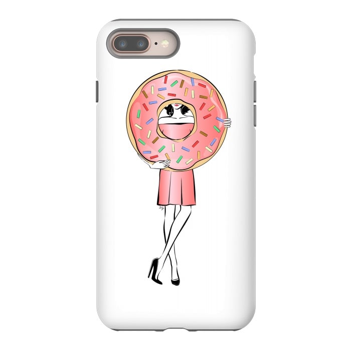 iPhone 8 plus StrongFit Donut Girl by Martina