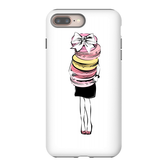 iPhone 8 plus StrongFit I love Macarons by Martina