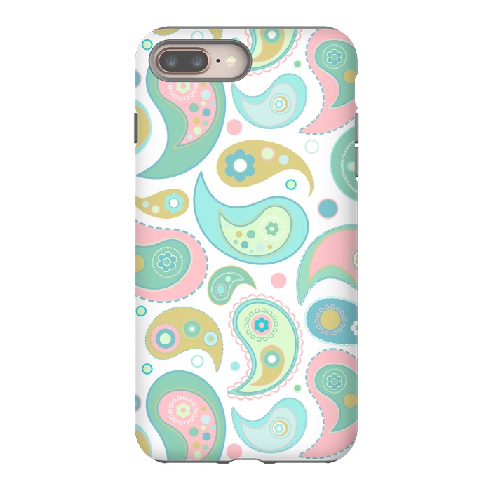 iPhone 8 plus StrongFit Pretty Paisley  by Martina