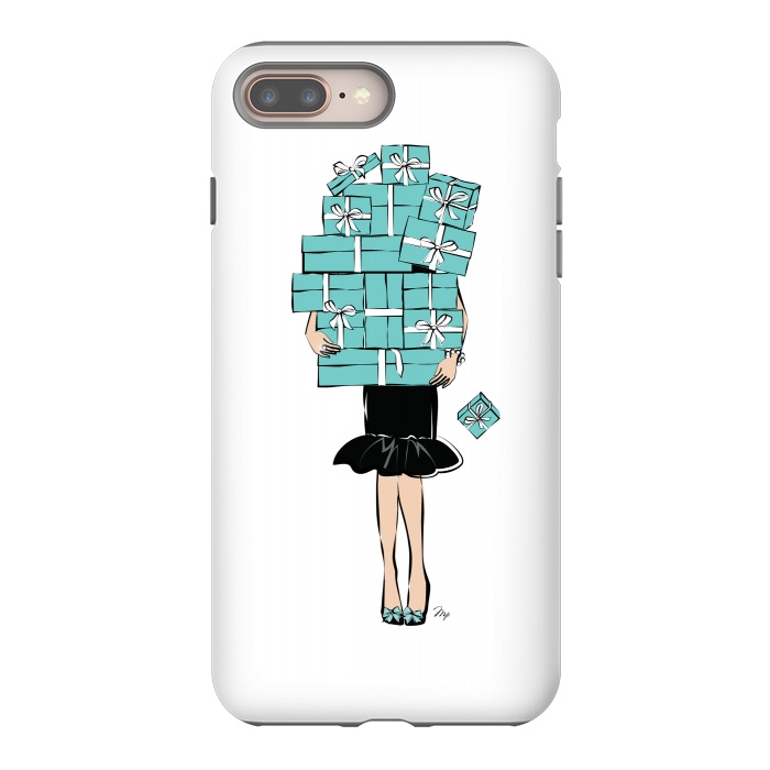 iPhone 8 plus StrongFit Tiffany's Box Girl by Martina