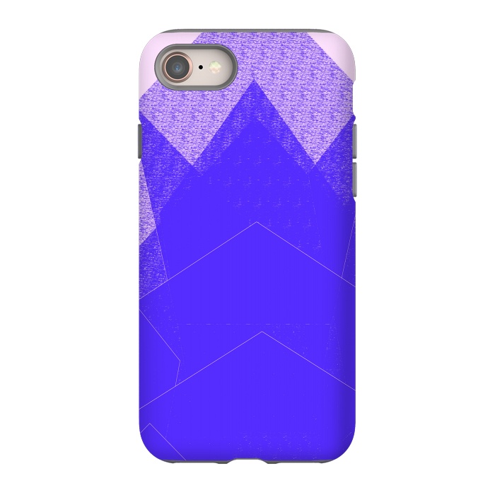 iPhone 8 StrongFit Sunset Mountain Blue by ANoelleJay