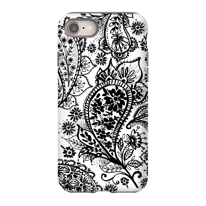 iPhone 8 StrongFit Ink paisley by Laura Grant