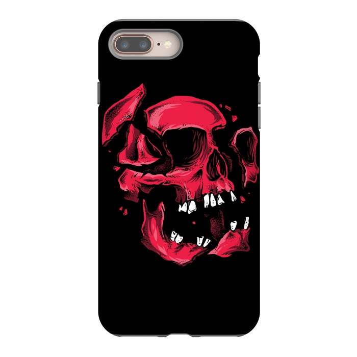 iPhone 8 plus StrongFit broken skull by Lucas Dutra