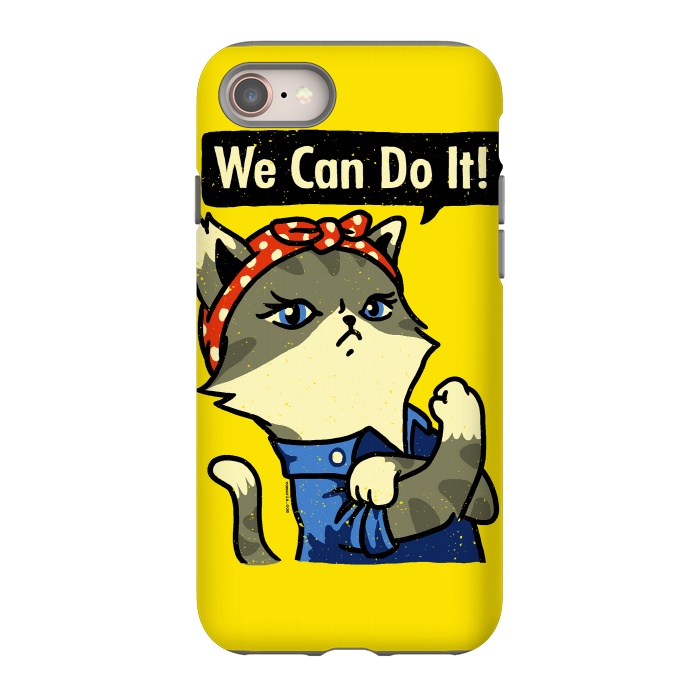 iPhone 8 StrongFit We Can Do It! Purrrsist! by Vó Maria