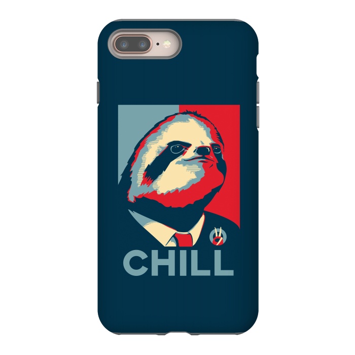 iPhone 8 plus StrongFit Sloth For President by Grant Stephen Shepley