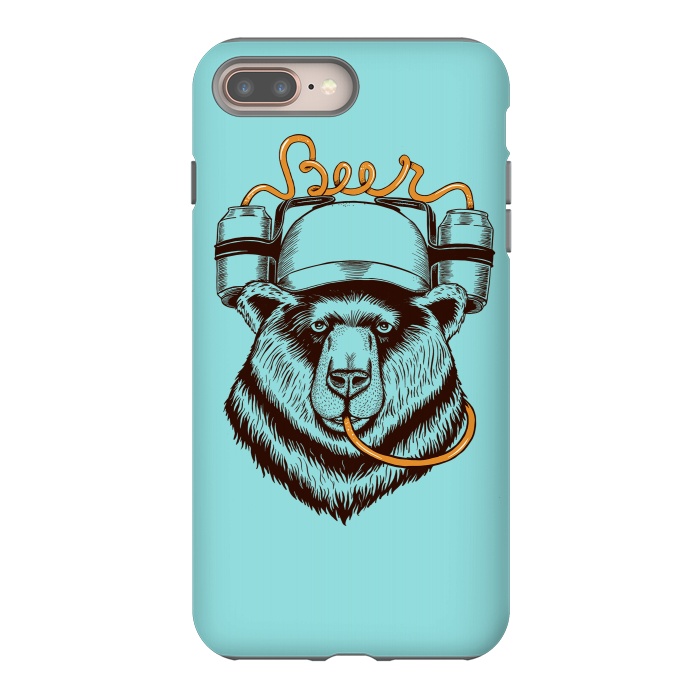 iPhone 8 plus StrongFit BEAR LOVE BEER by Coffee Man