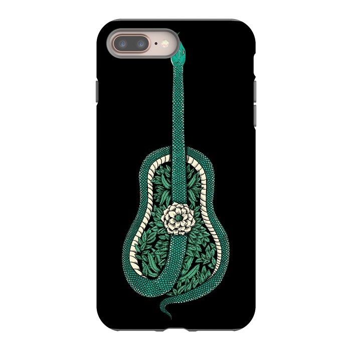 iPhone 8 plus StrongFit Snake Guitar by Coffee Man