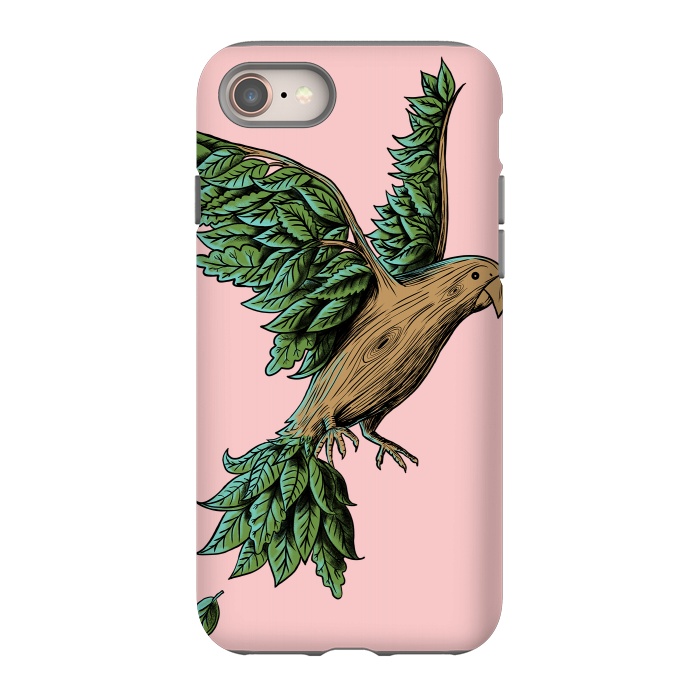 iPhone 8 StrongFit Wood Bird by Coffee Man