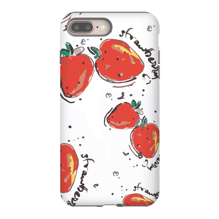 iPhone 8 plus StrongFit Strawberry Crush by MUKTA LATA BARUA