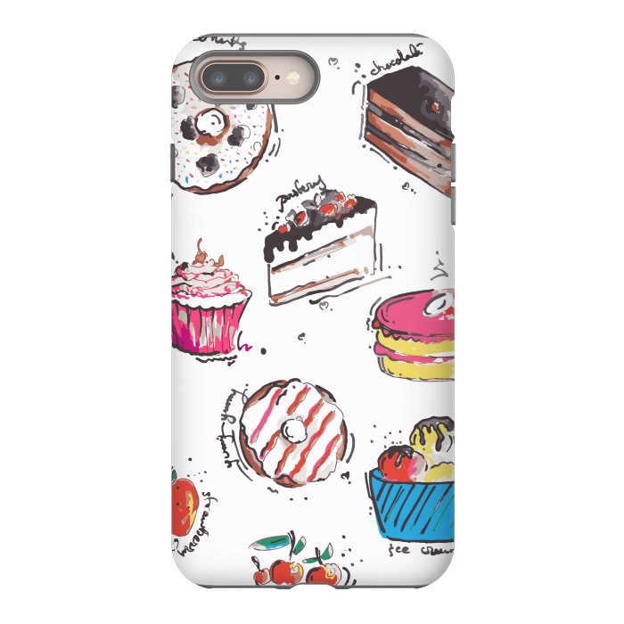iPhone 8 plus StrongFit Dessert Love by MUKTA LATA BARUA