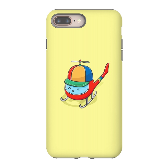 iPhone 8 plus StrongFit Happy Copter by Xylo Riescent