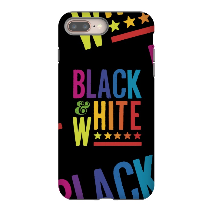 iPhone 8 plus StrongFit Colorful Black & White by Dellán