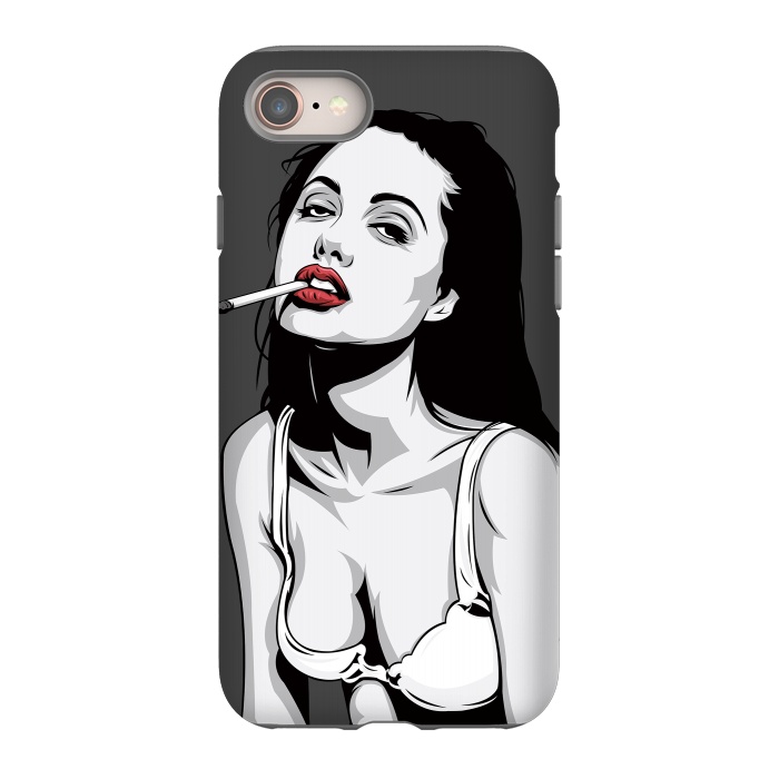 iPhone 8 StrongFit Red lips by Roland Banrévi