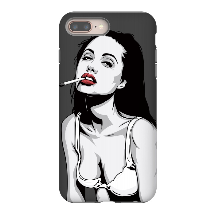 iPhone 8 plus StrongFit Red lips by Roland Banrévi