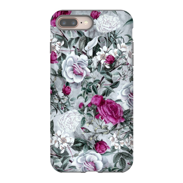 iPhone 8 plus StrongFit Floral Pattern V by Riza Peker