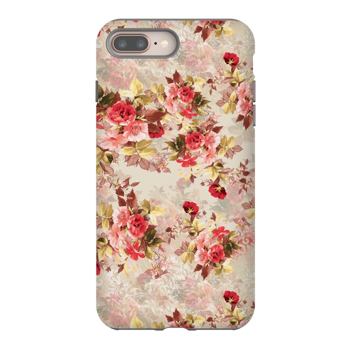 iPhone 8 plus StrongFit Floral Pattern X by Riza Peker