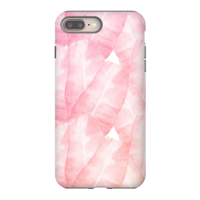 iPhone 8 plus StrongFit banana leaves pink by Rui Faria