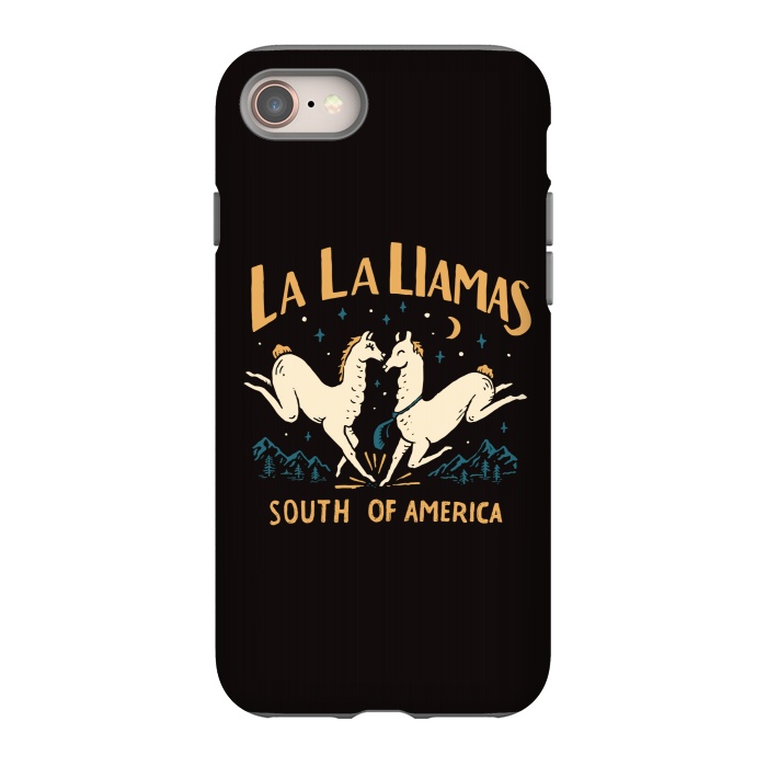 iPhone 8 StrongFit La La Llamas by Tatak Waskitho