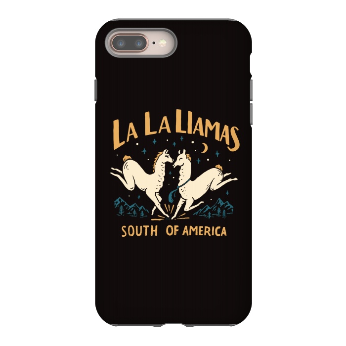 iPhone 8 plus StrongFit La La Llamas by Tatak Waskitho