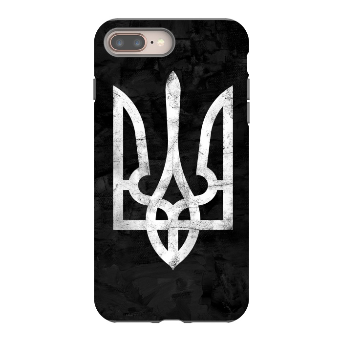 iPhone 8 plus StrongFit Ukraine Black Grunge by Sitchko