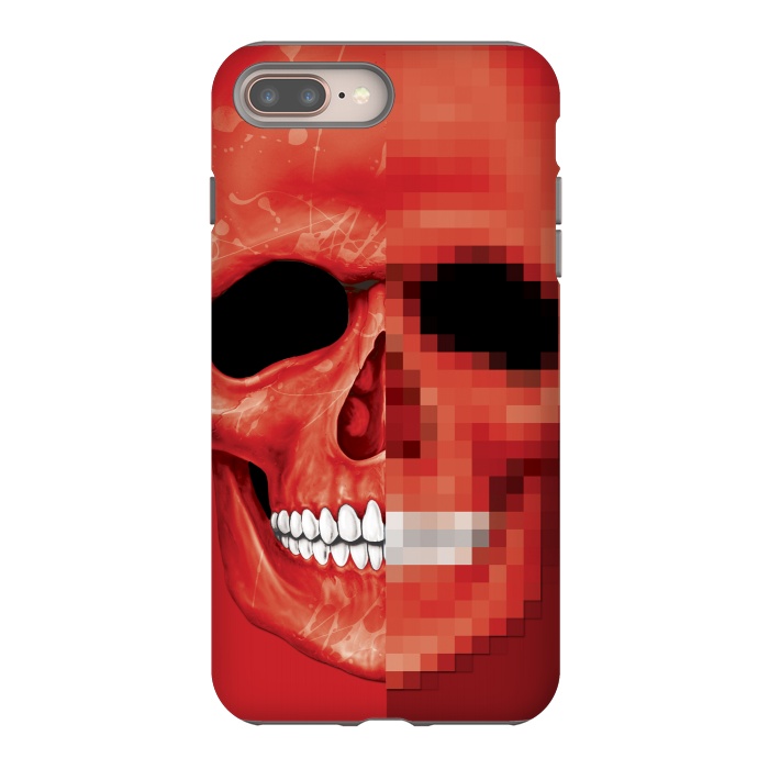 iPhone 8 plus StrongFit Red Skull by Sitchko