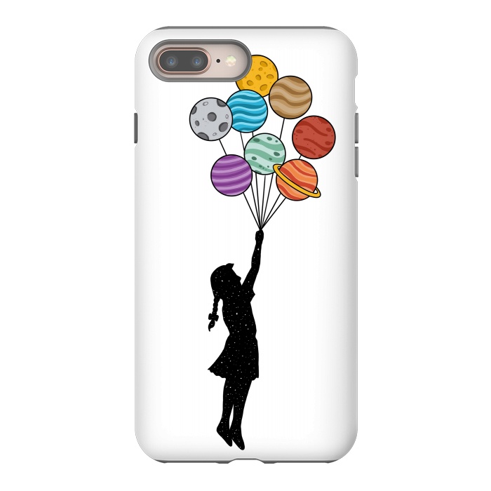 iPhone 8 plus StrongFit Planets Balloons by Coffee Man