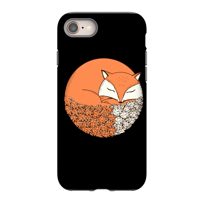iPhone 8 StrongFit Fox Black by Coffee Man