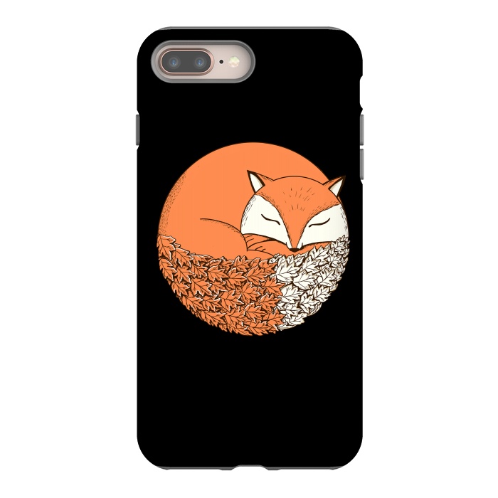 iPhone 8 plus StrongFit Fox Black by Coffee Man