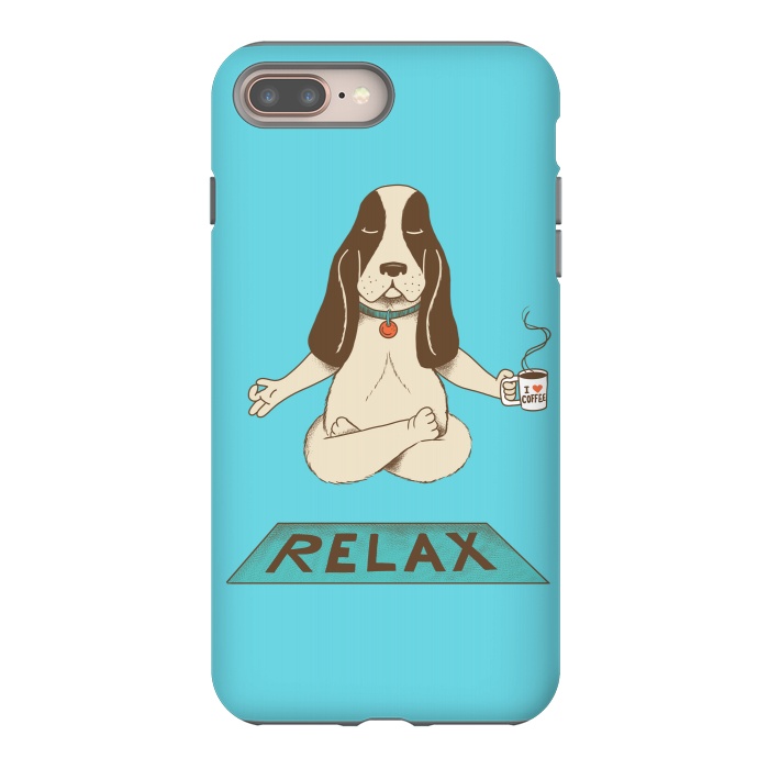 iPhone 8 plus StrongFit Dog Relax by Coffee Man