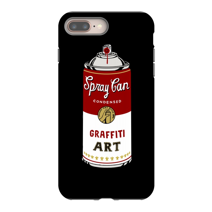 iPhone 8 plus StrongFit Graffiti Can by Coffee Man
