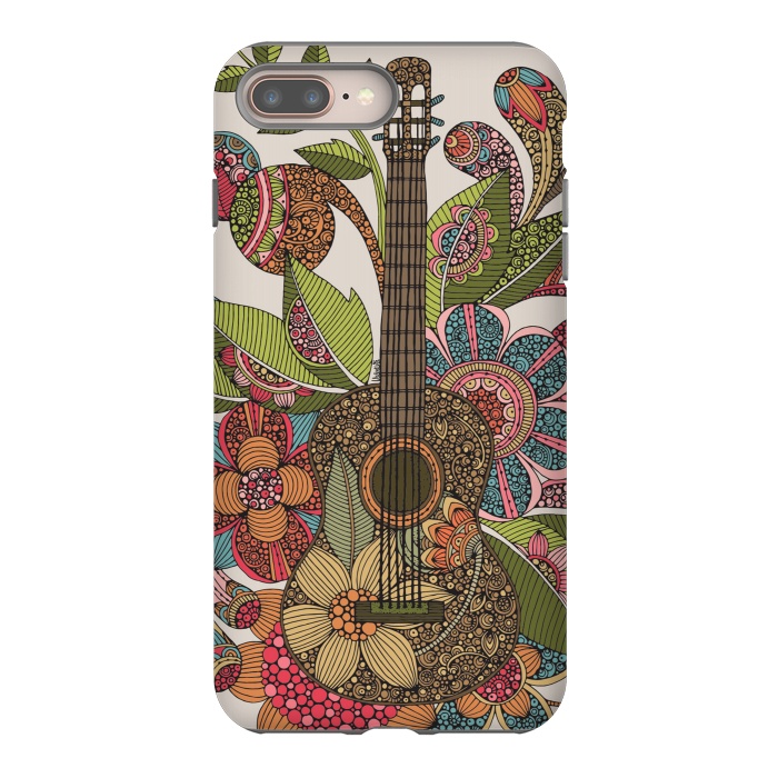 iPhone 8 plus StrongFit Ever guitar by Valentina Harper