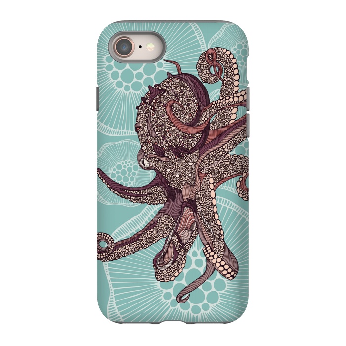 iPhone 8 StrongFit Octopus by Valentina Harper
