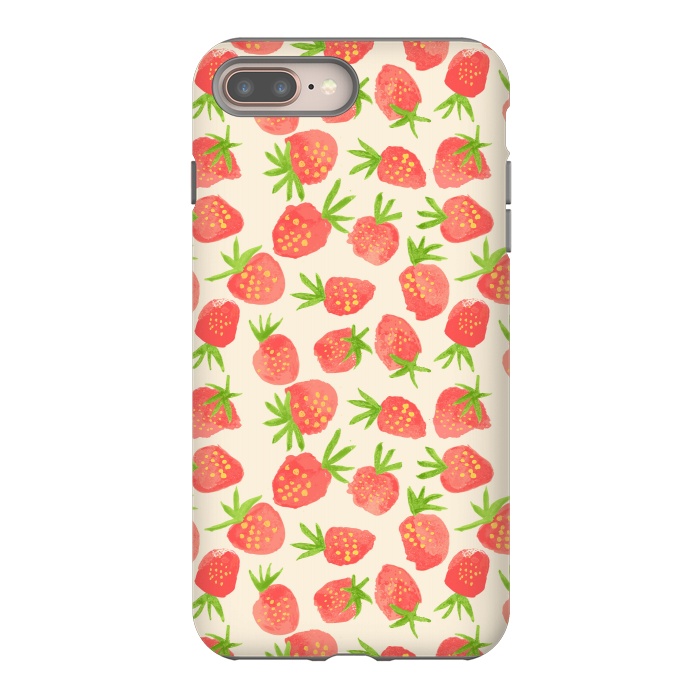 iPhone 8 plus StrongFit Strawberry by Edith May