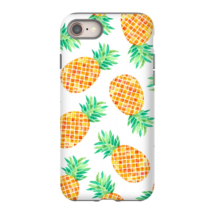iPhone 8 StrongFit Summer Pineapple by Amaya Brydon