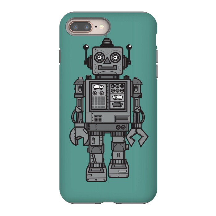 iPhone 8 plus StrongFit A Vintage Robot Friend by Wotto