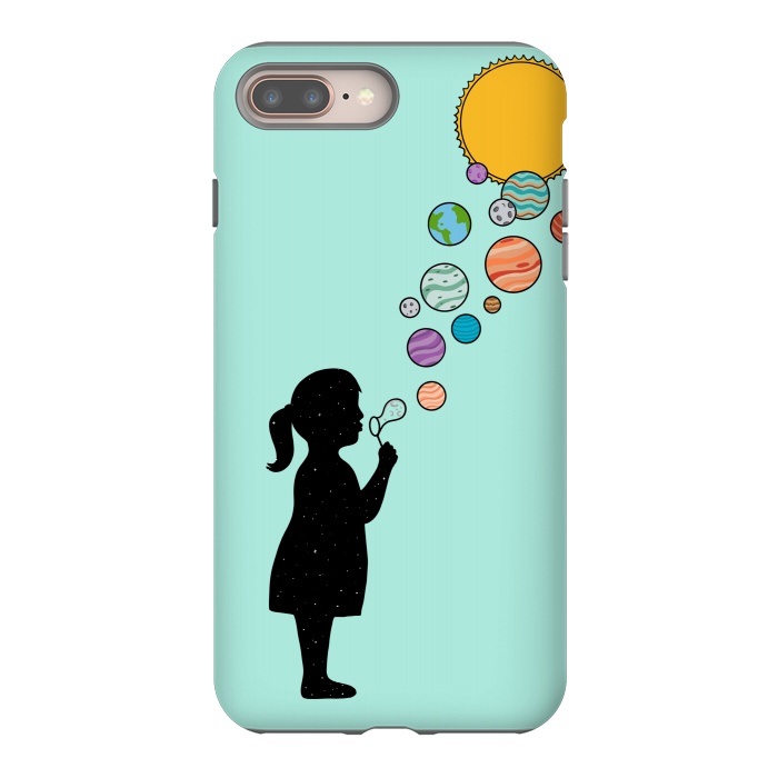 iPhone 8 plus StrongFit Planets bubbles by Coffee Man