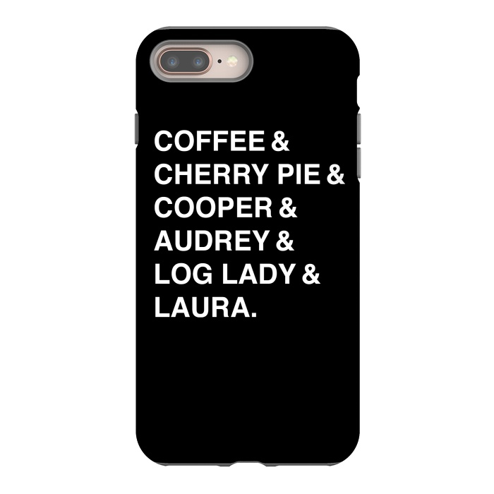iPhone 8 plus StrongFit Twin Peaks Coffee & Cherry  by Alisterny