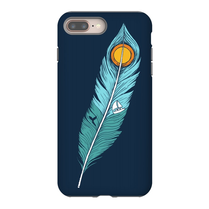 iPhone 8 plus StrongFit Feather Landscape by Coffee Man
