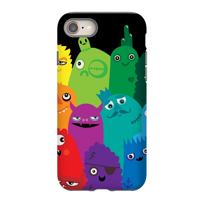 iPhone 8 StrongFit Phone full of Monsters by Wotto