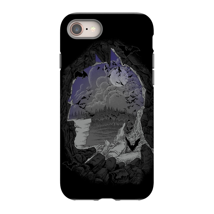 iPhone 8 StrongFit Bat Cave by Branko Ricov