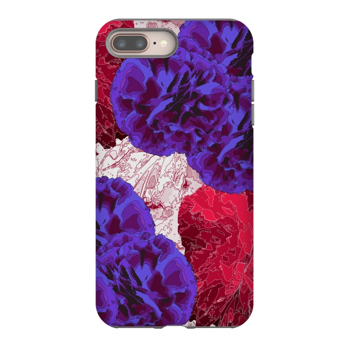 iPhone 8 plus StrongFit Outlined Flowers by Zala Farah