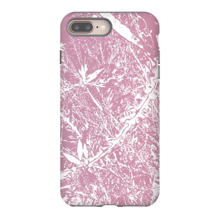 iPhone 8 plus StrongFit Pink Floral Art by Zala Farah