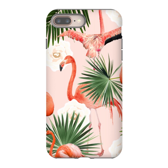 iPhone 8 plus StrongFit Flamingo Guava by Uma Prabhakar Gokhale