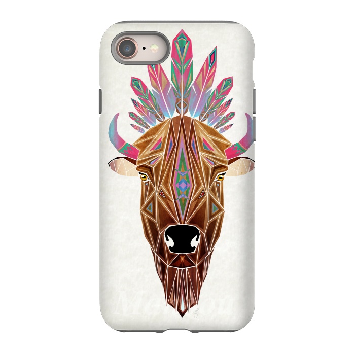 iPhone 8 StrongFit bison by Manoou
